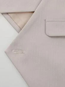 Conjunto formal para joven con chaleco, pantalones cortos, camisa de manga corta y corbata de moño, verano (3 piezas)