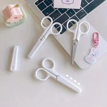 1pc Portable Scissors, Mini Scissors, Paper Cutting Scissors, Suitable For Office And School Back To School,Back To School,School Supplies