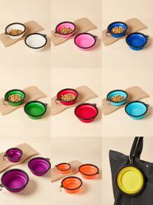 1入組可折疊寵物旅行碗