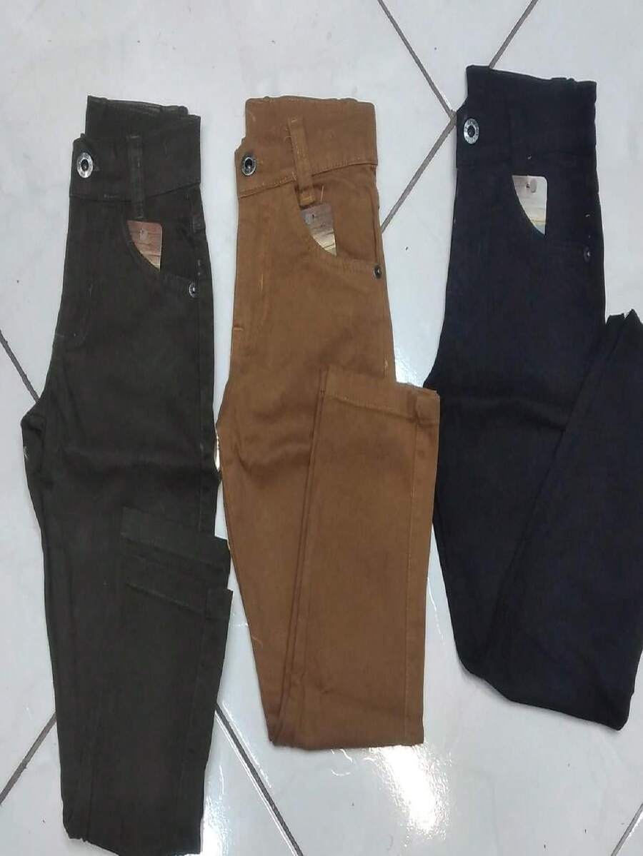Tween Boys Pants - 駝色 - 查看 1