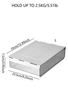 1pc Black Under Desk Hidden Drawer Style Desktop Storage Box (Contains 3pcs Megabyte Stickers)  Decorations   Autumn Decor Festival Decor Room Decor Home Decor Fall Decor Bedroom Decor - Black - View 4