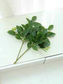 2pcs Artificial Plant Leaves Accessories For Artificial Flowers And Trees Decoration - Green - View 1