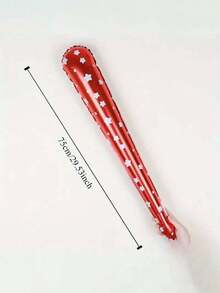 2pcs Inflatable Cheer Sticks With Bells - Perfect For Baseball Fans, School Sports Day And Festivals - Durable Aluminum Membrane, Party Supplies For Birthday Gathering - Multicolor - View 2