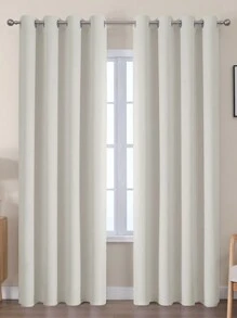 Estelar Textiler 1 tấm rèm cản sáng màu xanh lục lam, dài 63-84 inch, rèm cách nhiệt cản sáng, thích hợp cho phòng ngủ. - Light Beige - Xem 13