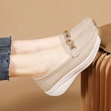 2024 New Arrival Women's Thick-Soled Slip-On Loafers, Lightweight And Slip-Resistant, Casual Mom Shoes