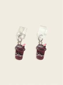 创意咖啡杯形充电口和数据口防尘塞，兼容苹果设备、Type-C口和智能手机防尘塞 - 款式 - 查看 5