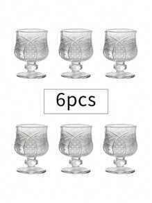 6 件套玻璃酒杯套装，适合派对和聚会