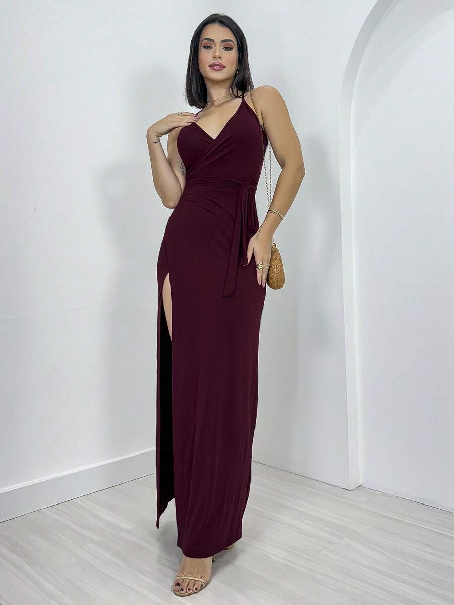 Swisz Women Dresses - Màu Đỏ Sâu - Xem 1