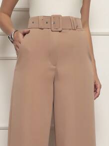 Women Pants - 杏色 - 查看 5