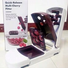 1 Dụng Cụ Cherry Pitter, Nhanh Chóng Loại Bỏ Nhiều Cherry Pitter 6 Lần Cùng Một Lần, Dụng Cụ Tẩy Hố Trái Cây Đa Chức Năng Để Làm Mứt Anh Đào, Salad Trái Cây, Bánh - rượu vang đỏ - Xem 7