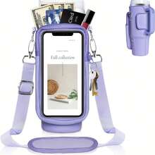 1入最新款2024防水透明掛頸鑰匙和錢包，相機和QR碼觸摸屏存儲袋，適用於女士斜挎迷你袋 - 彩色 - 查看 6