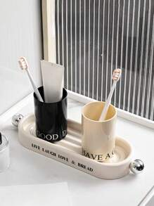 1 件极具吸引力的轻质豪华多用途托盘，具有时尚风格，适用于客厅或浴室 - 多色 - 查看 10