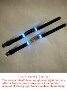 ATLVXJL 2件套情侣对表，他的女王，她的国王，暗夜变色英文字母不锈钢硅胶手链，情人节礼物 - 彩色 - 查看 9