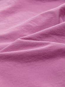 Áo thun màu khối màu & váy chắp vá cho cô gái trẻ Trang phục váy công chúa mùa hè, Hàng mới 2024 - Màu tím - Xem 8