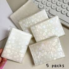 61x91mm 50pcs/Pack Matte Card Sleeves,CPP Laser Heart Holo Postcards 3 Inch Top Load Bags Back To School - Multicolor - View 15