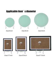 Acrylic Easel Stand, Display Stand, Plate Stands For Display, Photo Holder Picture Frame Book Stand - Clear - View 3