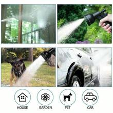 Flexible Garden Hose Expandable Water Hose Flexible Hose Flexible 7.5-30m /(25ft/50ft/75ft/100) Black European Standard Garden Latex High Pressure Car Wash Water Gun Garden Telescopic Water Pipe - Black - View 2