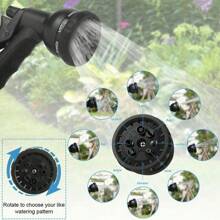 Flexible Garden Hose Expandable Water Hose Flexible Hose Flexible 7.5-30m /(25ft/50ft/75ft/100) Black European Standard Garden Latex High Pressure Car Wash Water Gun Garden Telescopic Water Pipe - Black - View 4
