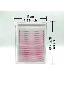 352pcs Colored Premade Volume Fans,5D Short Stem Eyelash Extension Large Tray C 0.07/0.10 8-15mm Mixed PINK PURPLE BLUE BROWN Korean PBT Fibers Wider Width Fans Individual False Eyelash Bulk Lash Clusters,Eye Lash Clusters,Individual Eyelashes,Lashes,Fake Lashes