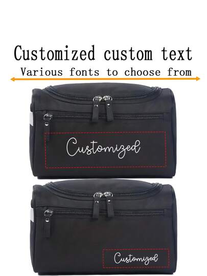 Personalize sua Bolsa Exclusiva de Artigos de Toalete, Bolsa de Armazenamento Portátil de Zíper para Maquiagem, Bolsa de Cosméticos à Prova d'Água de Alta Capacidade, Bolsa Portátil para Maquiagem com Separação Seca e Úmida, Bolsa de Viagem Multifuncional para Viagens de Negócios para Banheiro, Viagem, Faculdade, Dormitório, Praia, Verão, Portátil, Multifuncional Feminina, Multifunção, para Aniversários, para Negócios/Deslocamento/Trabalho/Escritório