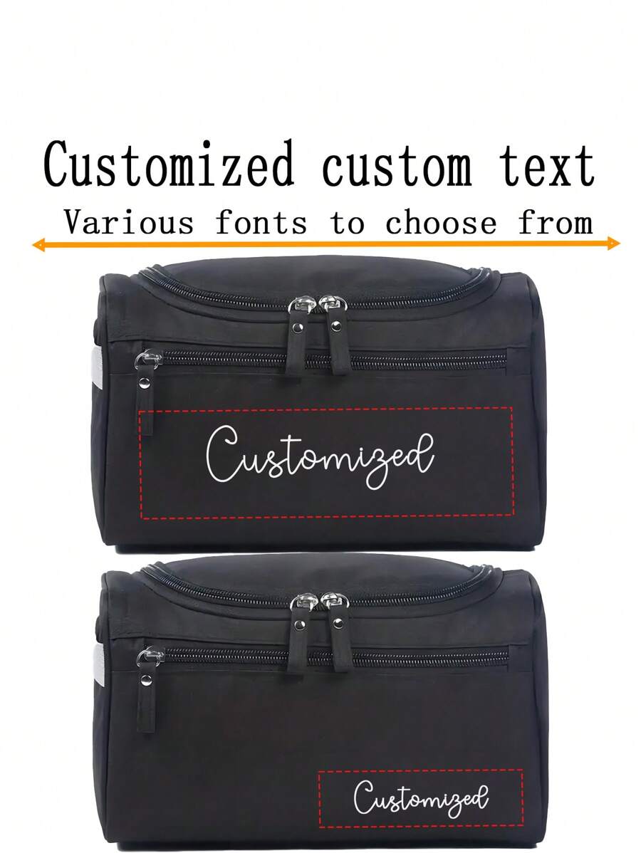 Personalize sua Bolsa Exclusiva de Artigos de Toalete, Bolsa de Armazenamento Portátil de Zíper para Maquiagem, Bolsa de Cosméticos à Prova d'Água de Alta Capacidade, Bolsa Portátil para Maquiagem com Separação Seca e Úmida, Bolsa de Viagem Multifuncional para Viagens de Negócios para Banheiro, Viagem, Faculdade, Dormitório, Praia, Verão, Portátil, Multifuncional Feminina, Multifunção, para Aniversários, para Negócios/Deslocamento/Trabalho/Escritório