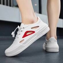 Spring/Summer Lightweight Fashionable Daily Simple Men's Sandals, Breathable, Soft, Resistant And Slip-Proof, Outdoor Casual Shoes For All Occasions - White - View 1