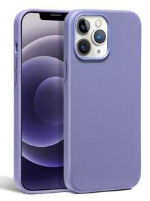 Funda Piel Magnética para iPhone - Lila Púrpura - Ver 1