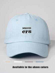 1顶印花帽子，NSHIN Ers棒球帽，適用於春季、秋季旅行、海灘度假，Y2K風格青少年帽，戶外調節防曬休閑帽 - 天藍 - 查看 5