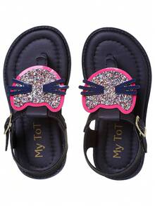 My ToT Kids Flat Sandals - 玫紅色 - 查看 2