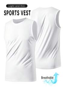男士运动背心健身跑步休闲T恤，超轻