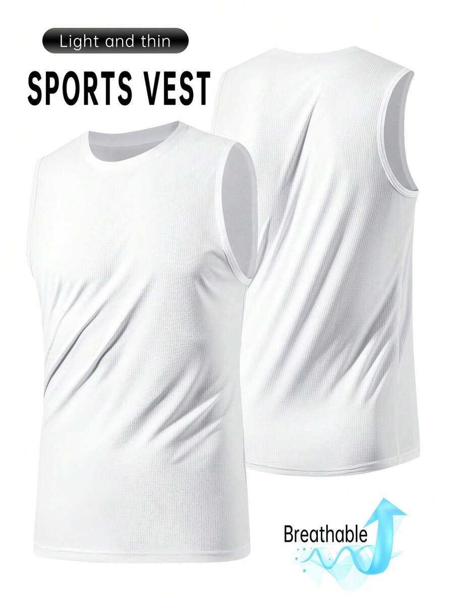 男士运动背心健身跑步休闲T恤，超轻