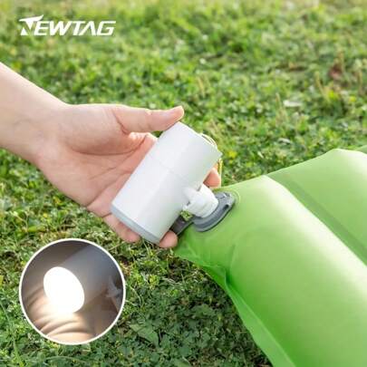1 Portable Wireless Inflation Pump, Sleeping Pad, Swimming Ring Inflation, Vacuum Bag For Air Extraction, Dual-Purpose Outdoor Camping Light, Ultra-High Brightness, Battery Life Of 11 Hours,