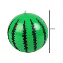 2 Inflatable Watermelons Design Beach Ball 11 Inch And Square Patting Pad Style Random PVC For Indoor Emotional Interactive Toys Decorated Inflatable Toys And Outdoor Beach Pool Party Play Water Toys - Multicolor - View 3