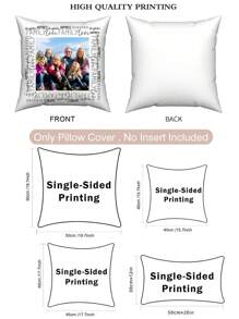 1 funda de almohada personalizada con retrato familiar, impresa por un solo lado para familiares, parejas, niños, mascotas y amigos. Decoración ideal para bodas, festivales, Día de la Madre, Día del Padre, Acción de Gracias, sala de estar, dormitorio, sofá, cama, etc. Funda de almohada para todas las estaciones, resistente, transpirable, ligera, lavable, divertida, linda, con amor, suave, cómoda, elegante, sencilla, personalizada, única, regalo ideal para él, regalo ideal para ella, él, ella, novio, novia, papá, mamá, familia, amigos, mascotas, hijo, hija, para aniversarios, para el Día de la Madre, para cumpleaños, para el Día de San Valentín, para graduaciones, para el Día del Padre, para el Día del Niño, para bodas, para el día de la inauguración de la casa, sofá, cama, coche, sala de té, dormitorio, baño, sala de estar, comedor. - Multicolor - Ver 4