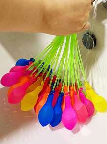 37pcs/111pcs/Pack Random Color Water Balloons, Quick-Fill Water Balloons For Water Fighting, Camping, Beach, Swimming Games