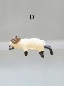 微型猫雕像，适用于家庭、汽车、办公室装饰、生日和节日礼物、微型景观 - 彩色 - 查看 14