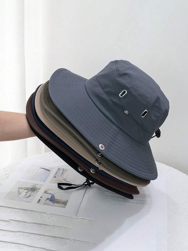 2pcs Summer Sun Hats UV Protection Outdoor Hunting Fishing Cap For Men Women Hiking Camping Visor Bucket Hat Neck Flap Bucket Hat