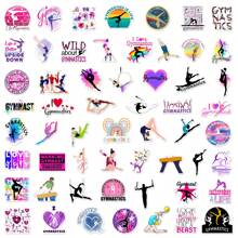50pcs Gymnastics Sport Series Waterproof Graffiti Sticker Set For Suitcases, Cell Phones, Notebooks, Laptops, Helmets, Skateboards, DIY Decoration, Creative Stickers Back To School School Supplies - Multicolor - View 1