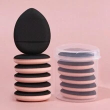 6pcs/10pcs Finger Puff Mini Cushion Powder Puff Makeup Sponge, Dry & Wet Dual-Use Foundation, Non-Absorbent,Cheap,Stocking Stuffers,Makeup,Makeup Tools,Cheap Stuff,Gifts,Gifts For Women,Christmas Gifts - Multicolor - View 12