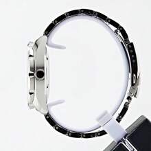 Seiko 5 SPORTS SRPC55J1 自动手表，橙色表盘，100 米防水，24 颗宝石，不锈钢 - 橘色 - 查看 2