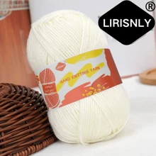 Hilo de lana seleccionado manualmente Lirisnly, 100% acrílico con brillo, colores brillantes, suave para la piel, transpirable y cómodo, ideal para tejer bufandas, sombreros, suéteres, abrigos y manualidades DIY.