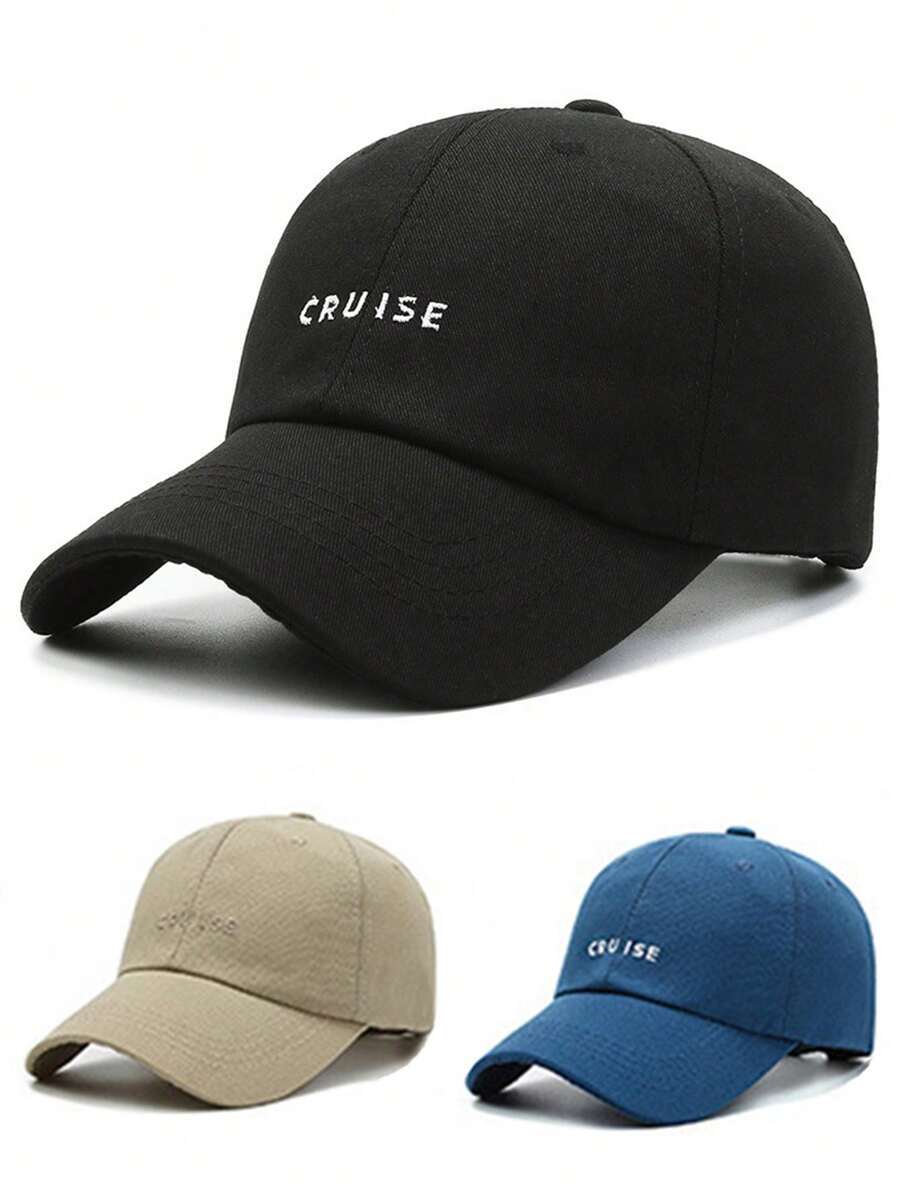 Simple CRUISE Embroidery Baseball Cap Unisex Casual Golf Sports Hats Lightweight Adjustable Dad Hat For Women Men Caps Original Men's Caps Czech Cap Perez  Women's Sun Protection Summer Hat - Multicolor - View 1