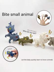 儿童迷你咬手恐龙玩具 新奇模型玩具 创意书桌摆件 儿童生日礼物 - 儿童节 / / / 圣诞节礼物 房间装饰 - 彩色 - 查看 4