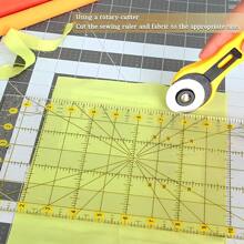 Quilting Sewing Ruler,Square Quilting Rulers,Fabric Cutting Ruler,Fabric Cutting Ruler For Quilting, Sewing & Crafts Template,Transparent Sewing Drawing Template Tailor Dressmaker Quilting Tool With Grid Lines For Designers Tailors Quilting Sewing Crafts