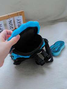 1pc Pet Backpack For Small Dogs Like Toy Poodle, Chihuahua - Blue - Blue - View 6