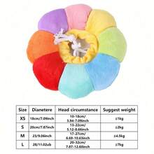 1入組貓專用恢復頸圈，柔軟可愛的防水伊莉莎白頸圈，用於貓的手術後恢復期，避免咬傷或抓傷，貓專用防咬傷刮花頸圈柔軟可愛的防水伊莉莎白頸圈，用於貓的手術後恢復期，避免咬傷或抓傷 - 彩色 - 查看 3