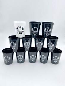 4/12 件新娘送礼会派对杯 - 12 包 Let's Go 塑料女牛仔新娘送礼会 70 年代主题复古新娘派对用品回礼装饰新娘万圣节圣诞节 - 彩色 - 查看 14