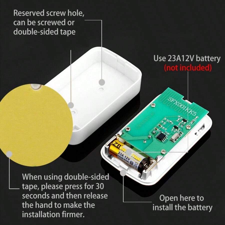 Wireless Smart Waterproof Doorbell For Home, Battery Powered, Easy To