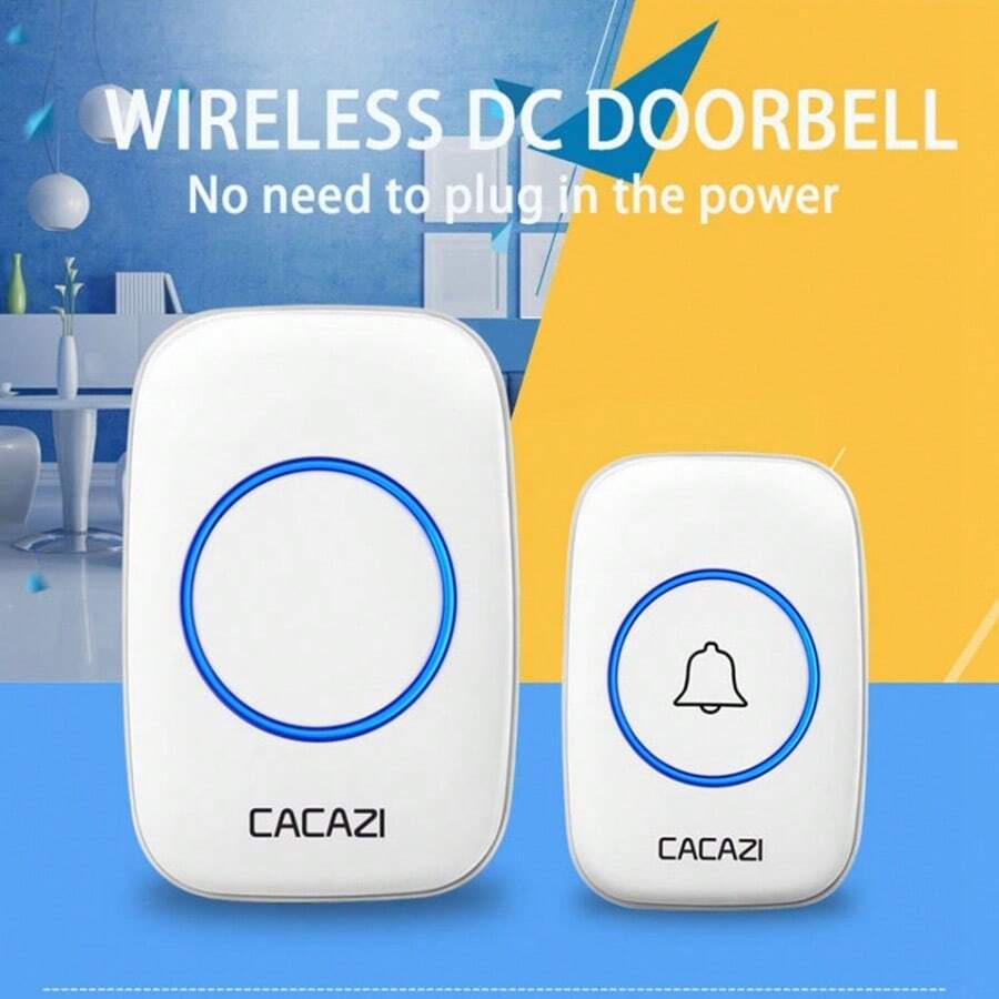 Wireless Smart Waterproof Doorbell For Home, Battery Powered, Easy To