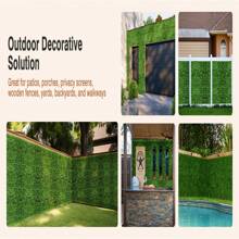 1PC, 25*25 Milan Grass, Artificial Plant Background Wall, Real Touch, Lawn Party Courtyard Decoration, Suitable For Wedding Garden Balcony